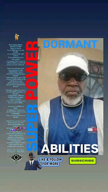 ▪︎DORMANT ABILITIES/SUPER POWERS