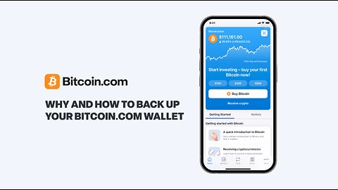 Why, and How, to Back Up Your Bitcoin.com Wallet