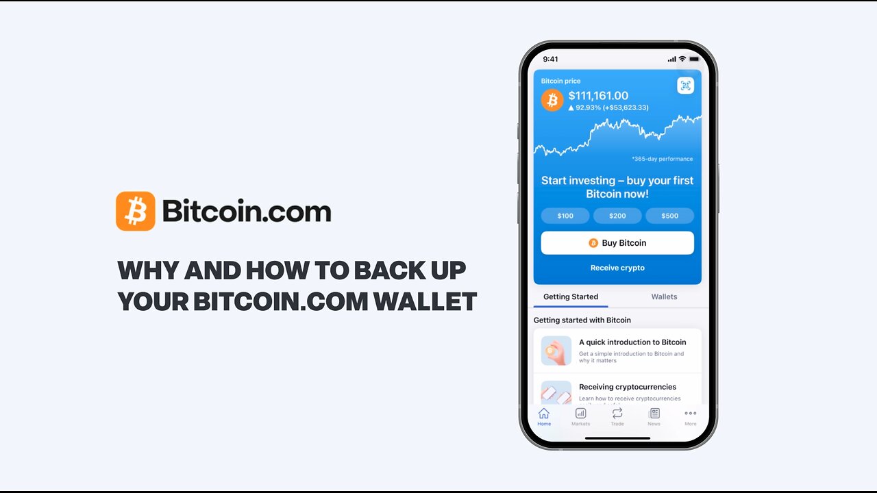 Why, and How, to Back Up Your Bitcoin.com Wallet