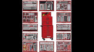 Teng Tools 1033 Piece PRO35 26 Inch Wide Red Mega Master Hand Tool Kit
