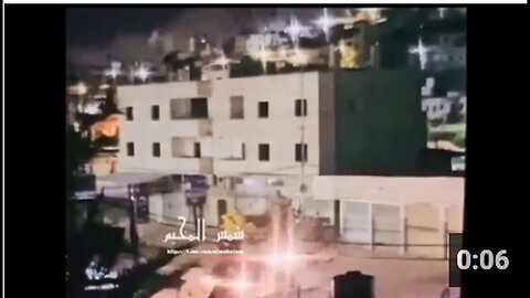 "IOF Mechanized Unit Attacked by Resistance Fighters in Nour Shams Camp, Tulkarem (West Bank)"