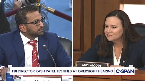 Ashley Moody (R-Fl) questions Kash Patel * 9/16/25