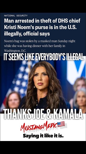 BREAKING NEWS🚨 Now an illegal committed a crime on our DHS Secretary.