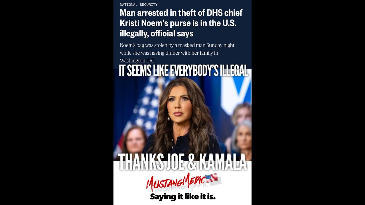 BREAKING NEWS🚨 Now an illegal committed a crime on our DHS Secretary.