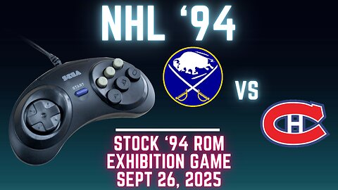 NHL '94: Sabres (Len the Lengend) at Canadiens (Ted_HitchCoCk) {Genesis} - Exhibition 182