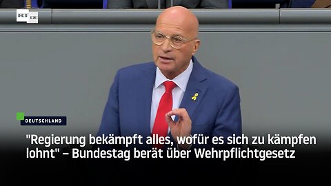 "Regierung bekämpft alles, wofür es sich zu kämpfen lohnt" – Bundestag berät über Wehrpflichtgesetz