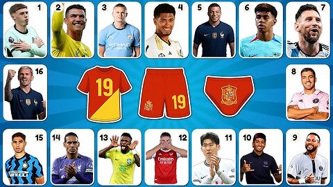 Can You Guess The Player By Song, Jersey, Emoji, Age, Club & Celebration 🤔⁉️ | Ronaldo,Messi, Neymar