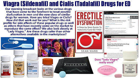 Viagra (Sildenafil) and Cialis (Tadalafil) Drugs for ED