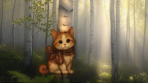 Rainy Forest | Cosy Purring And Rain Ambience To Soother Your Mind | Study, Work, Chill