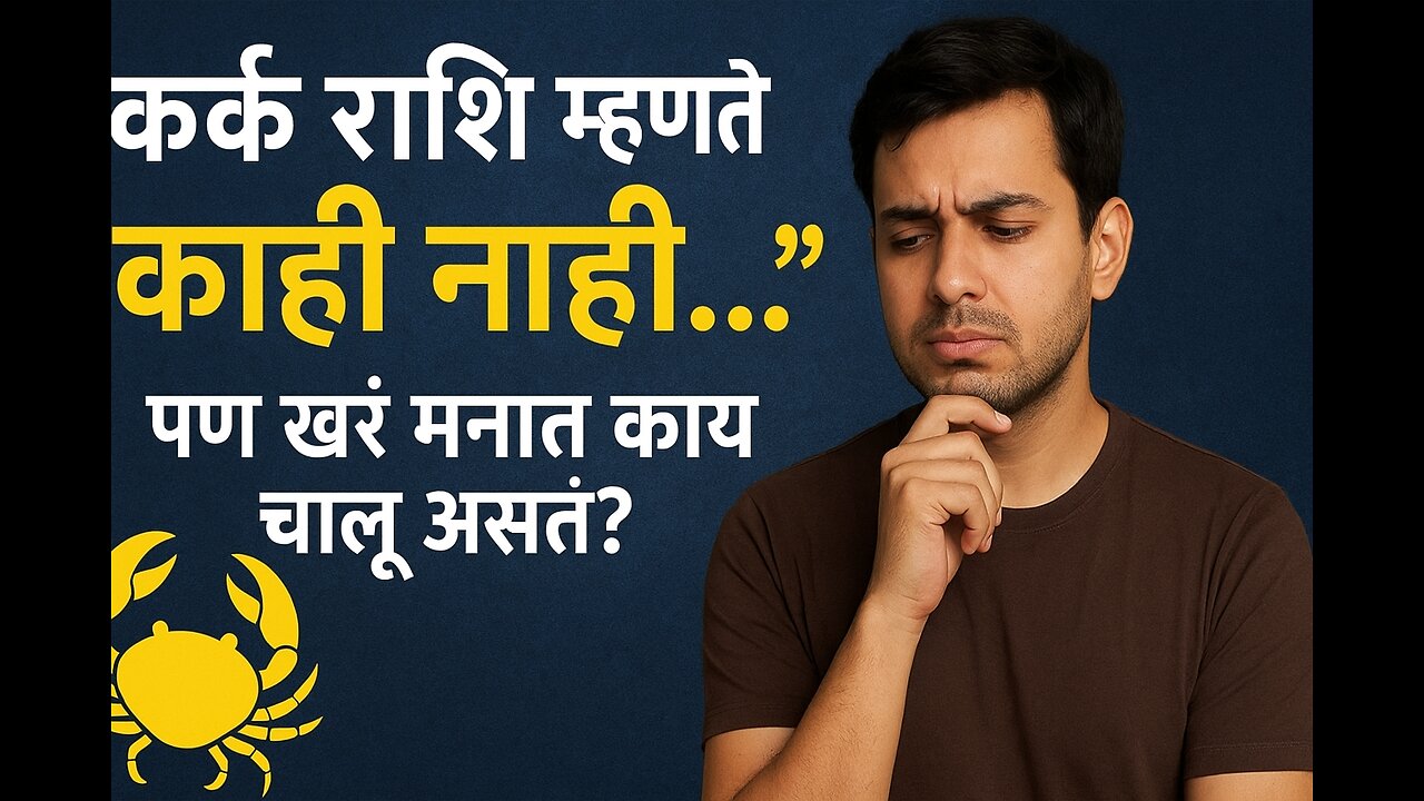 कर्क राशी जेव्हा बोलणं थांबवतात: त्यांच्या मनातले १० गुपित विचार #karkrashi #thoughts #upay #swami