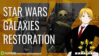 🔴 Star Wars Galaxies Restoration! Ate Some Food and Almost Fell Asleep! 🎮 Thank You For Watching