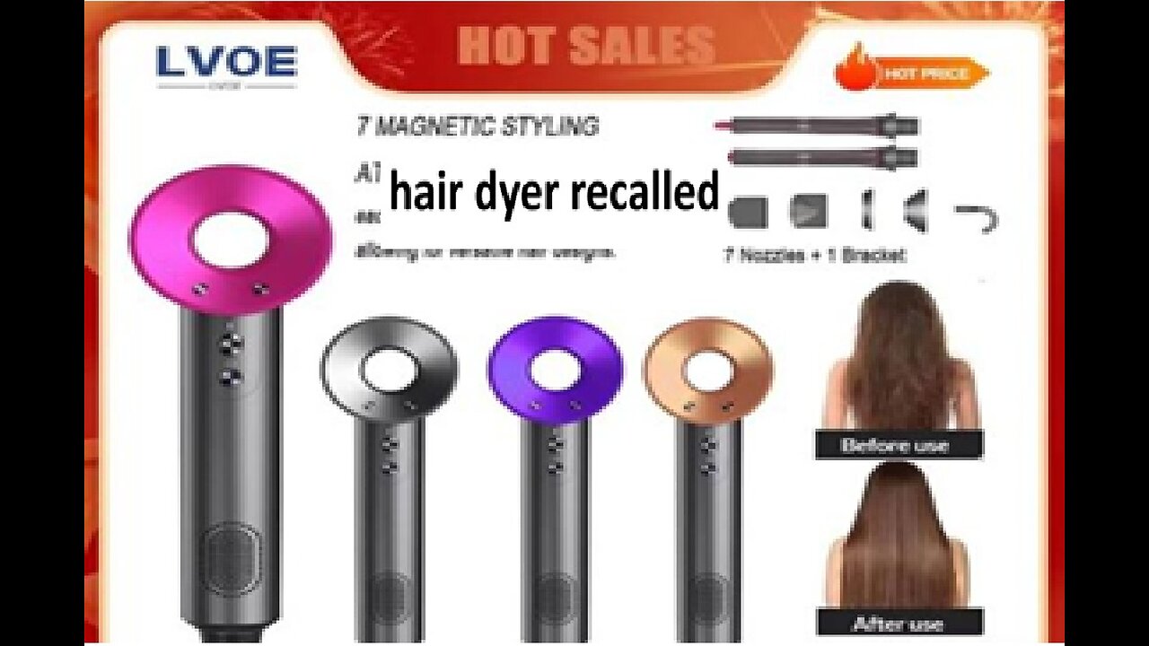 AliExpress hair dryer recalled