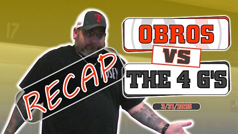 OBROS vs The 4 G's (Recap) 3-31-2025 #shorts #highlights #bowling #focus #strike #win #fun