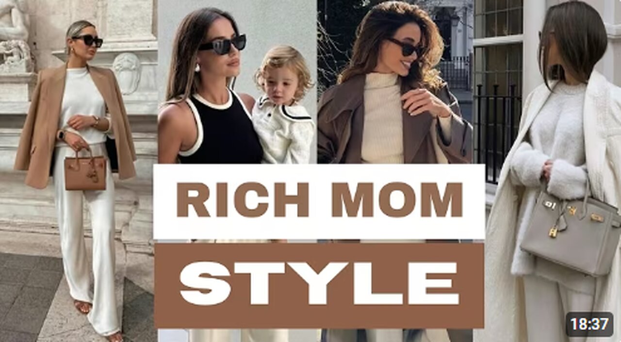 How To Dress Like A RICH Woman | RICH MOM Style