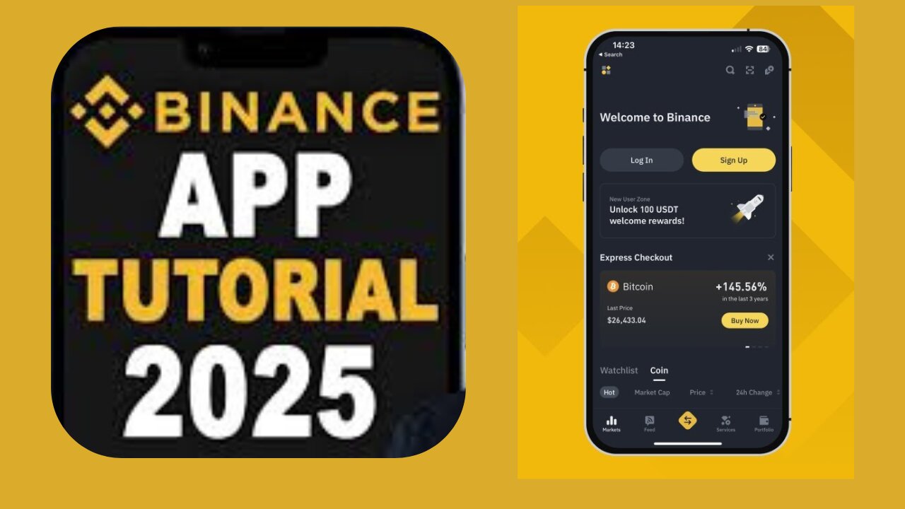 Binance App Tutorial for Beginners 2025 (How to use Binance Mobile App)