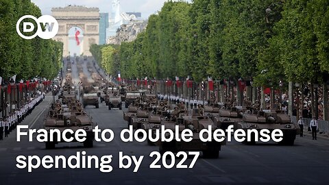 Macron pledges €6.5 billion surge in defense spending, cites 'Russian threat' to Europe | DW News