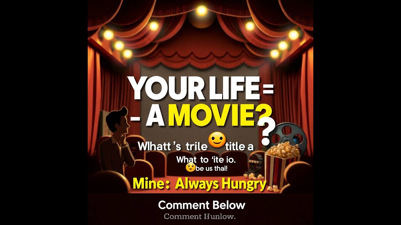 “What’s the Movie Title of Your Life? Comment Below!”
