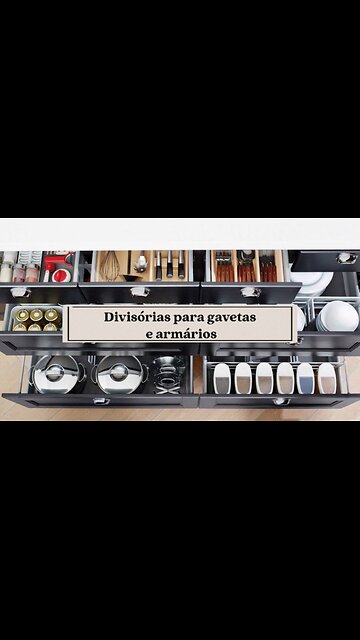 Cozinha em Ordem: Como Usar Divisórias para Gavetas e Armários #shorts #cozinha #organizar