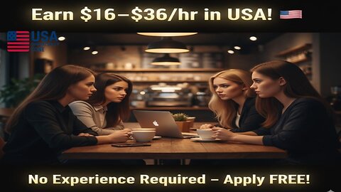 Earn $16–$36/hr in USA | Part-Time & Full-Time Jobs, No Experience Needed!