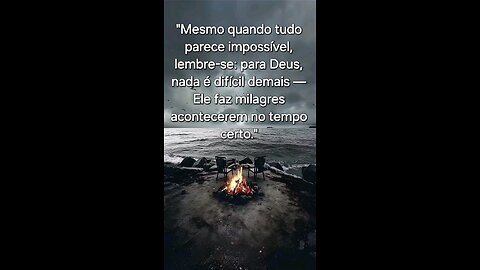 No tempo certo vai acontecer!