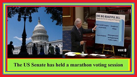 US Senate holds marathon overnight vote on Trump's 'big beautiful bill'