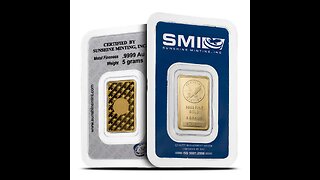 5 Gram Sunshine Gold Bar (New w/ Assay, MintMark SI)