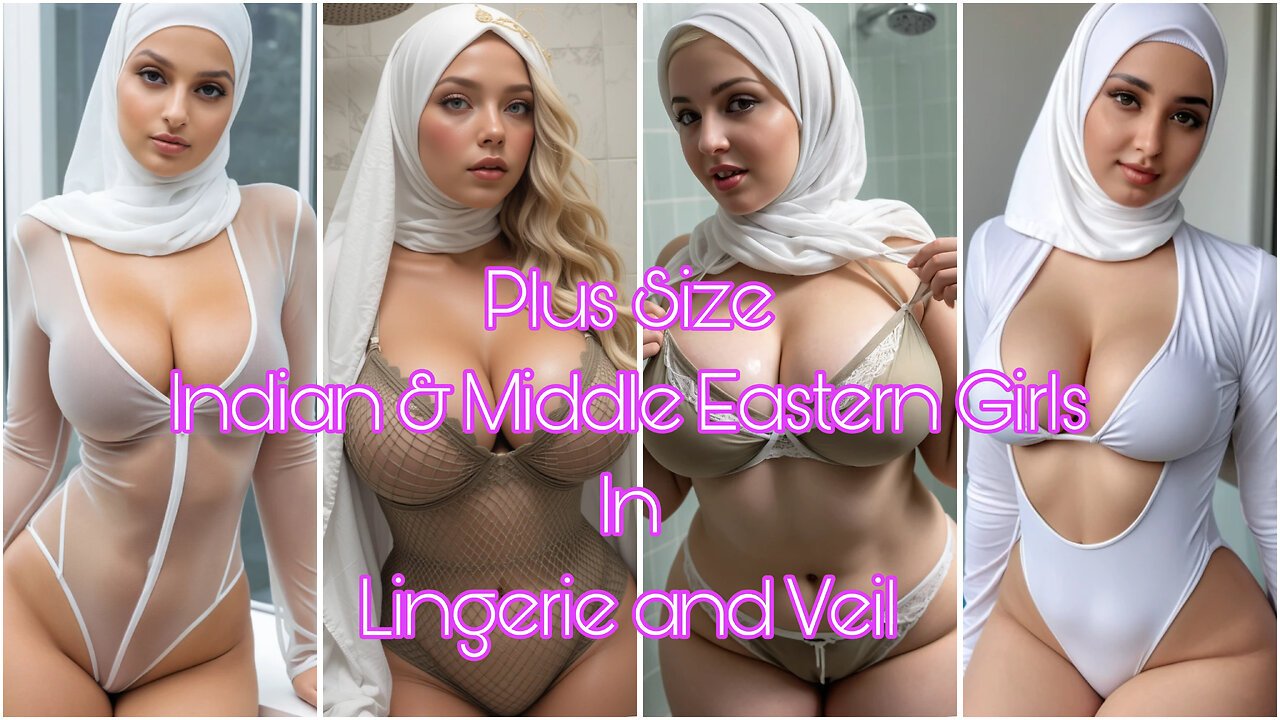 🇮🇳 Plus-Size Indian and Arab Girls In Bikini and Veil #indian #bengali #hijab #middleeast