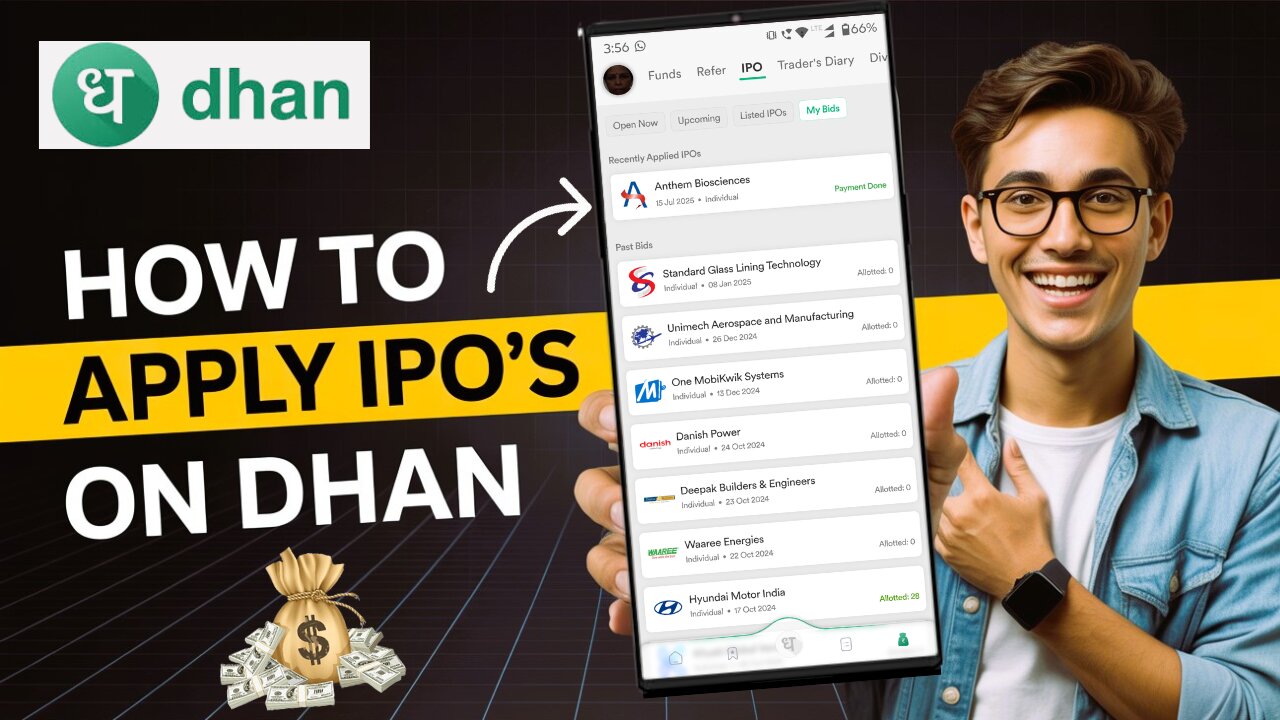 How to Apply for IPOs on Dhan App | Dhan App Se IPO Kaise Lagaye | Step-by-Step Guide 2025