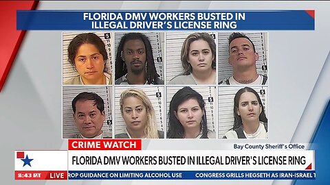 Florida DMV workers busted in illegal driver's license ring