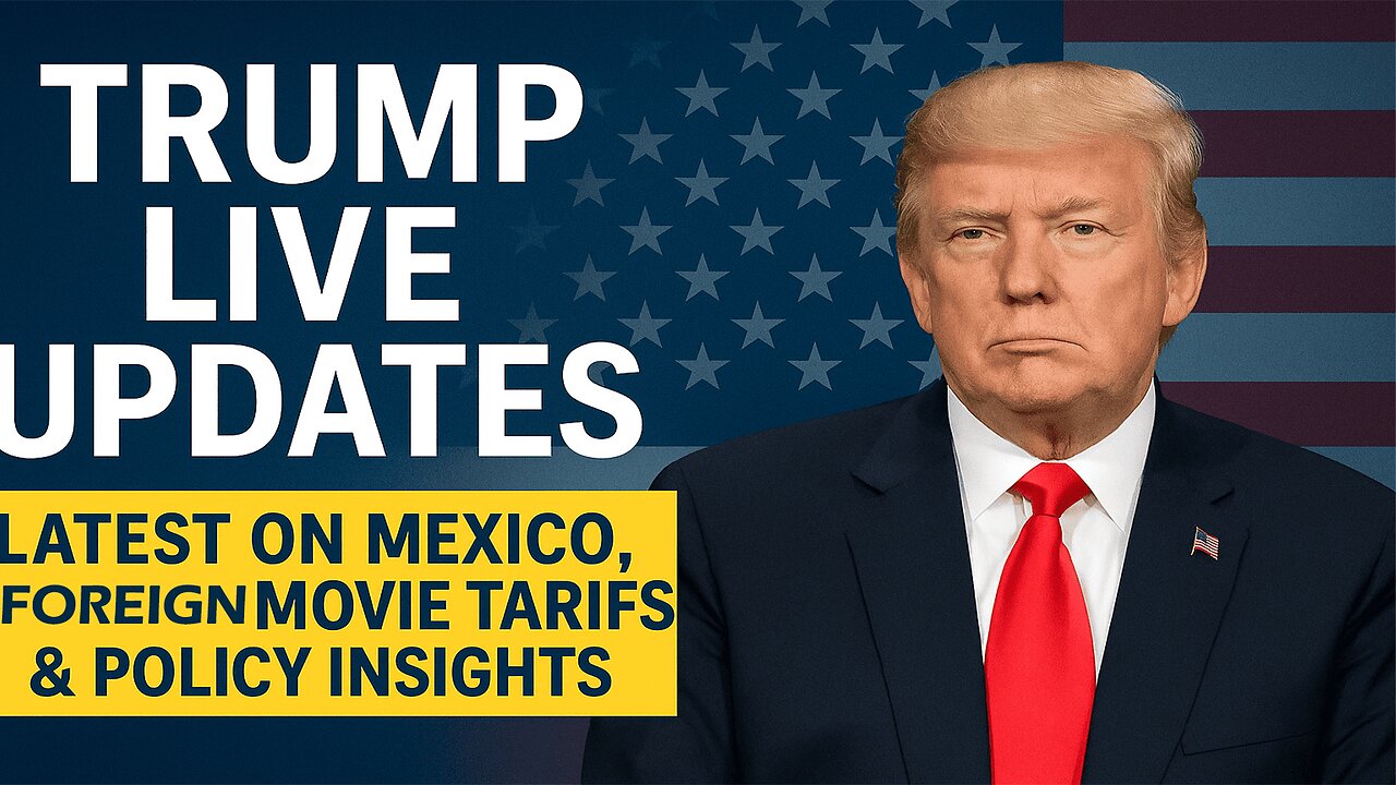 Trump Live Updates Latest on Mexico, Foreign Movie Tariffs & Policy Insights | NEWSDRIFT