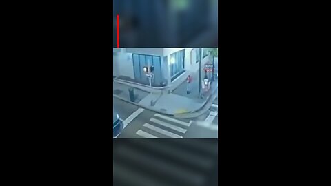 Footage of when an 18-year-old fell from her scooter at a stoplight and was accidentally run over