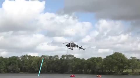 Wreckage of helicopter rescued