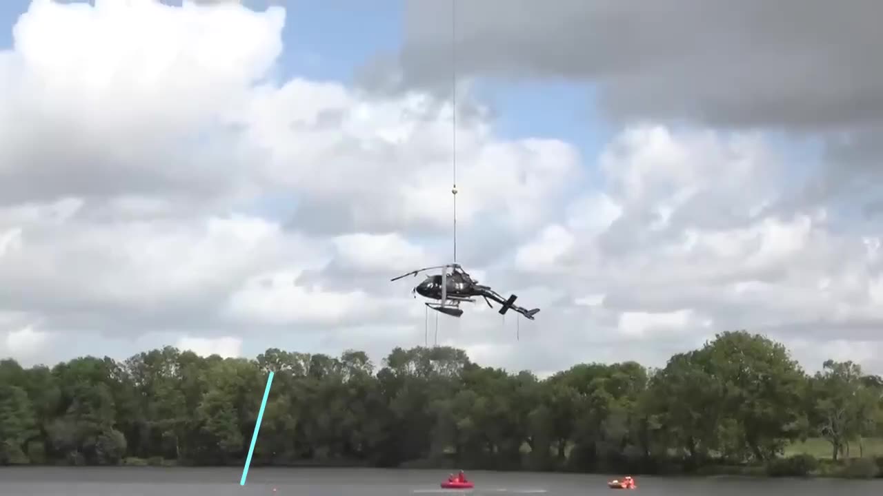 Wreckage of helicopter rescued
