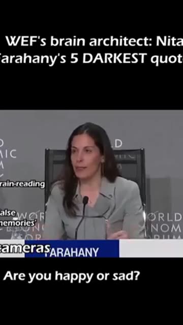 WEF's brain architect： Nita Farahany's five darkest quotes