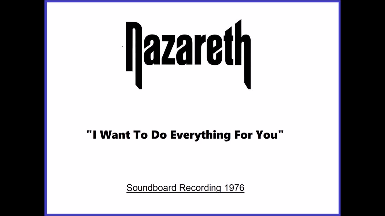 Nazareth - I Want To Do Everything For You (Live in Portland, Oregon 1976) Soundboard