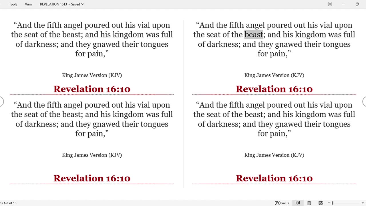 Revelation 16:13