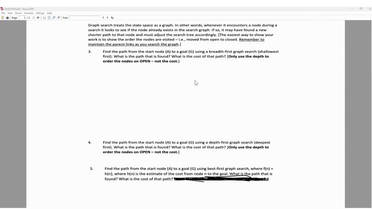 Student Work(Assignment) | CSC384 – Heuristic Graph Problem Solution | University of Toronto