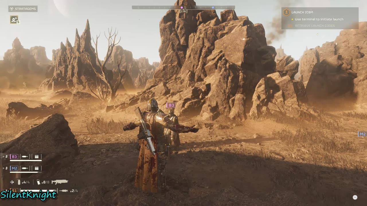 Helldivers Trying to look cool, fails.