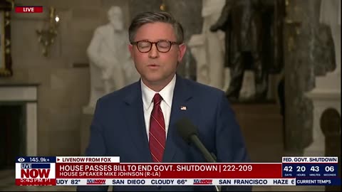 Speaker Mike Johnson: "I'M NOT PLAYING GAMES! Chuck Schumer, I'm NOT GOING in a BACKROOM"