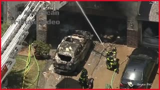 Electric Vehicle Sparks Massive, Home-Destroying Blaze in Texas