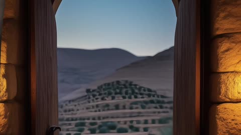 Psalms 4: 7-8 Visualized with AI