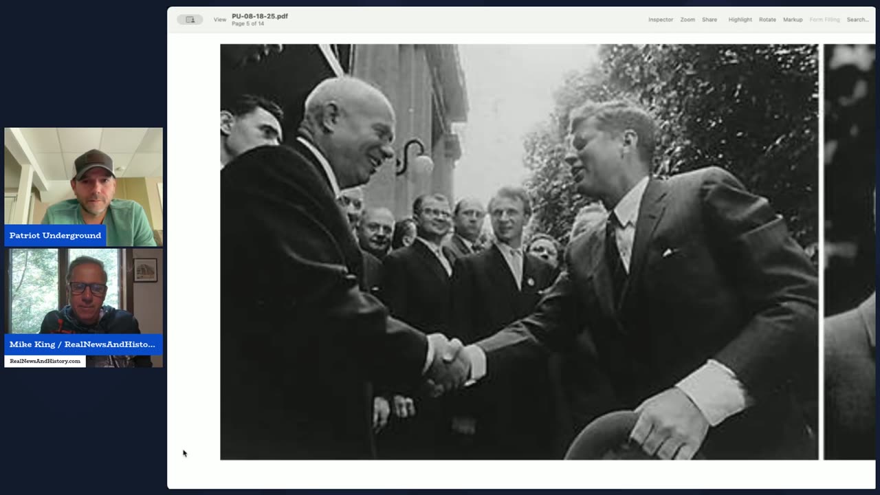 Patriot Underground has Mike King back on Monday (8.18.25 @ 9PM EST)