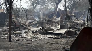 Wildfire forces evacuations in historic California mining town