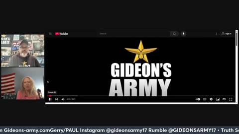 GIDEONS ARMY FRIDAY LIVE 8/29 @ 930 AM EST!!