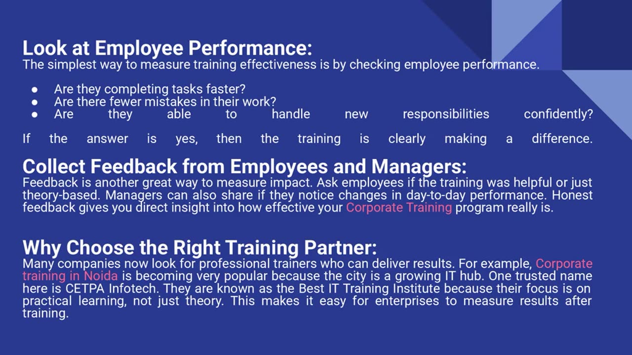How to Measure the Impact of Employee Training