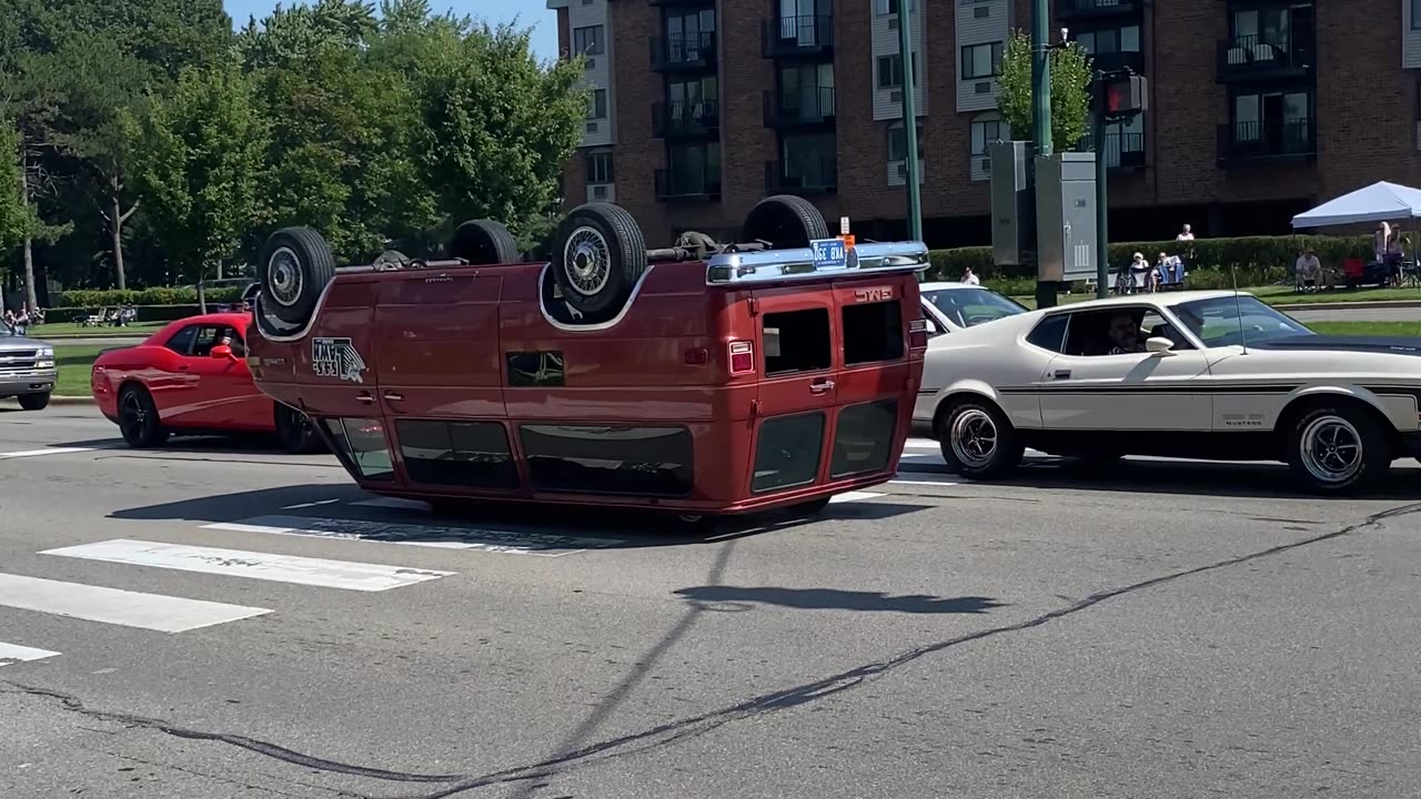 Custom Van Drives Upside-Down And Backwards
