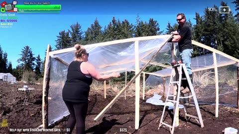Tribe cant be Stopped MEGA GARDEN NEW GREENHOUSE BUILD W/ PLANTS IN FARMSTEAD REMOTE Isolated ALASKAN Village | !Real !Homestead