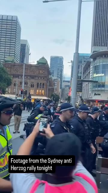 🇦🇺 Footage from the anti-Herzog rally in Sydney, Australia.