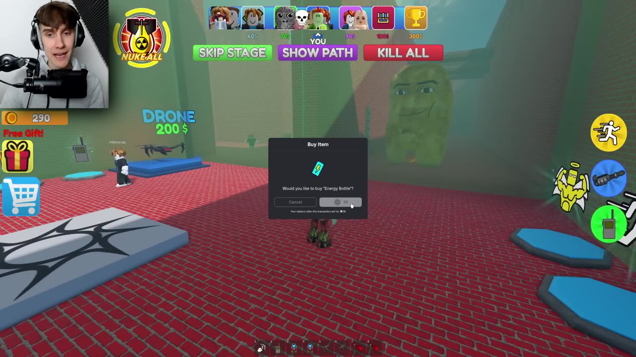 The Roblox job versus the 100 Spelers Doolhof!
