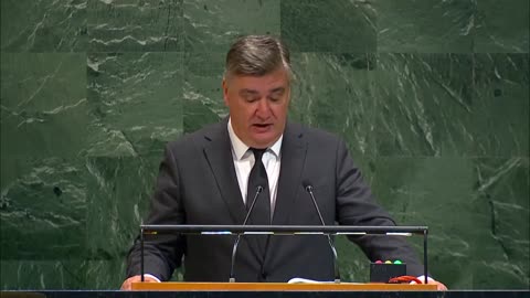 🇭🇷 “Palestine Is a Right, Not a Reward” | Croatia’s President Milanović Slams Israel at UNGA 2025